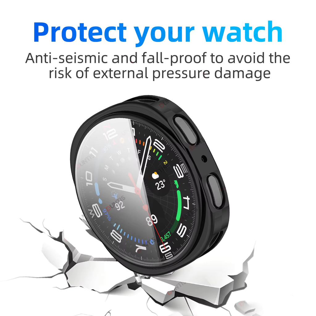 Full Protective Case with Clear Soft Screen for Samsung Galaxy Watch 8