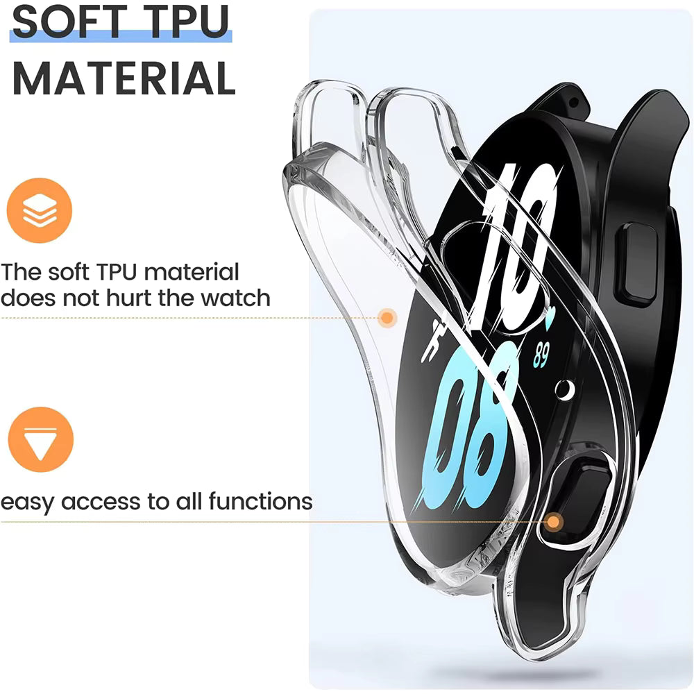 TPU Protective Case with Screen Protector for Samsung Galaxy Watch 7