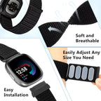 Adjustable Nylon Sport Band for Fitbit Versa 3 / 4 & Sense / Sense 2