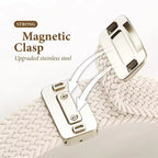 Braided Nylon Stretch Band for Apple Watch – Adjustable Elastic Strap