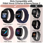 Adjustable Nylon Sport Band for Fitbit Versa 3 / 4 & Sense / Sense 2