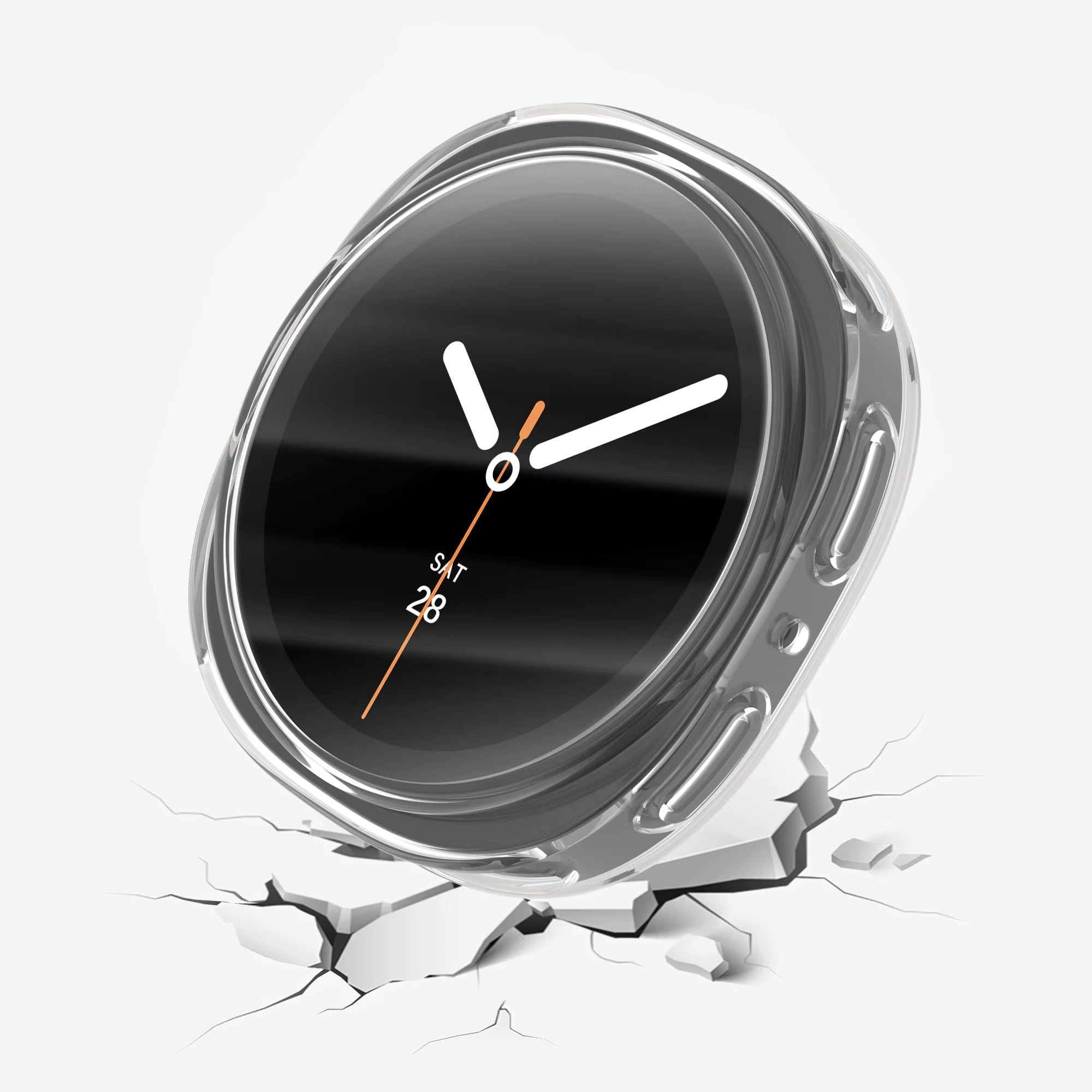Full Protective Case with Clear Soft Screen for Samsung Galaxy Watch 8