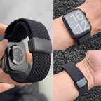 Braided Nylon Stretch Band for Apple Watch – Adjustable Elastic Strap