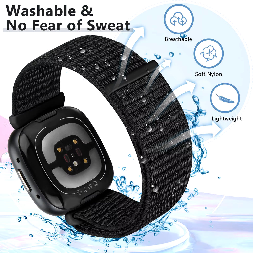 Adjustable Nylon Sport Band for Fitbit Versa 3 / 4 & Sense / Sense 2