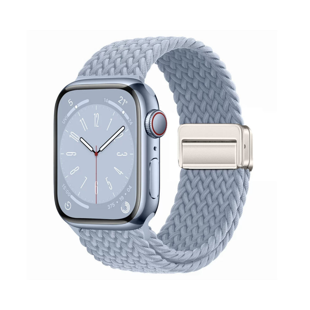 Braided Nylon Stretch Band for Apple Watch – Adjustable Elastic Strap