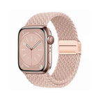 Braided Nylon Stretch Band for Apple Watch – Adjustable Elastic Strap