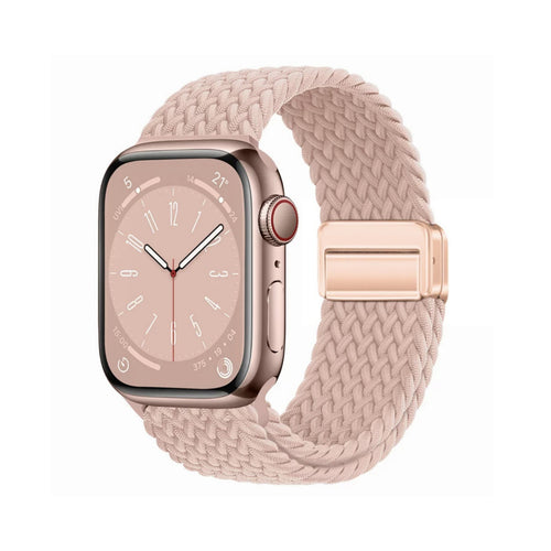 Braided Nylon Stretch Band for Apple Watch – Adjustable Elastic Strap