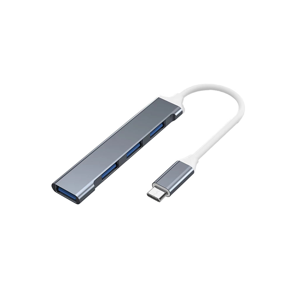 4-Port USB-C to USB 3.0 Hub Adapter for Laptop